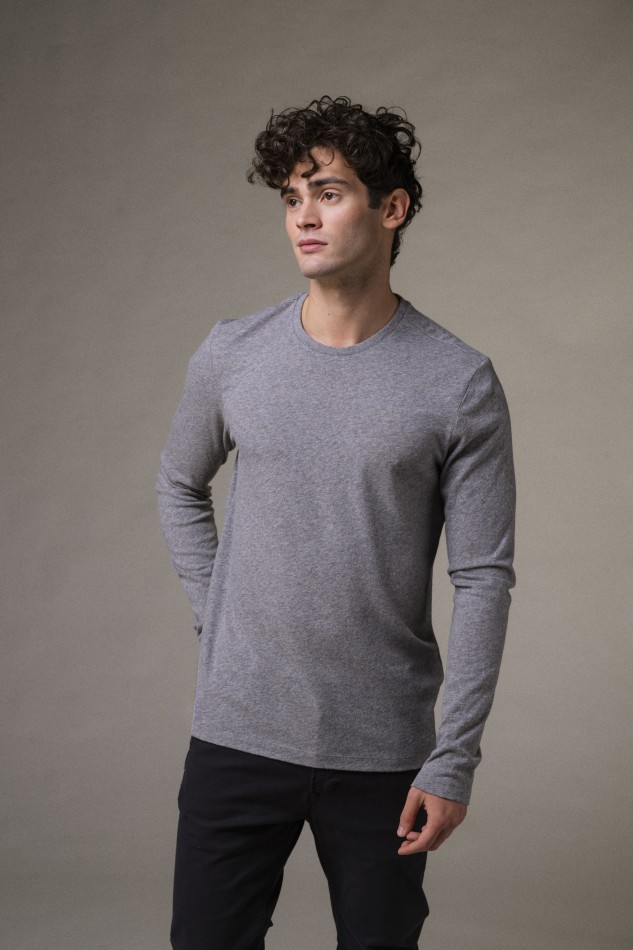 Majestic Filatures | T-shirt girocollo in cotone e cashmere 2