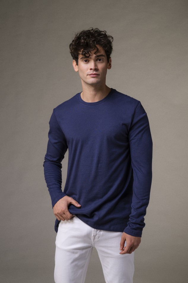 Majestic Filatures | T-shirt girocollo in cotone e cashmere