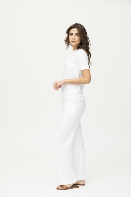 Majestic Filatures | Pantalone con fondo ampio e pinces