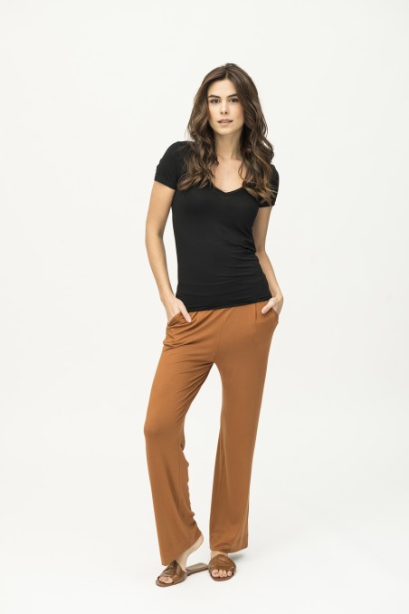 Majestic Filatures | Pantalone con fondo ampio e pinces