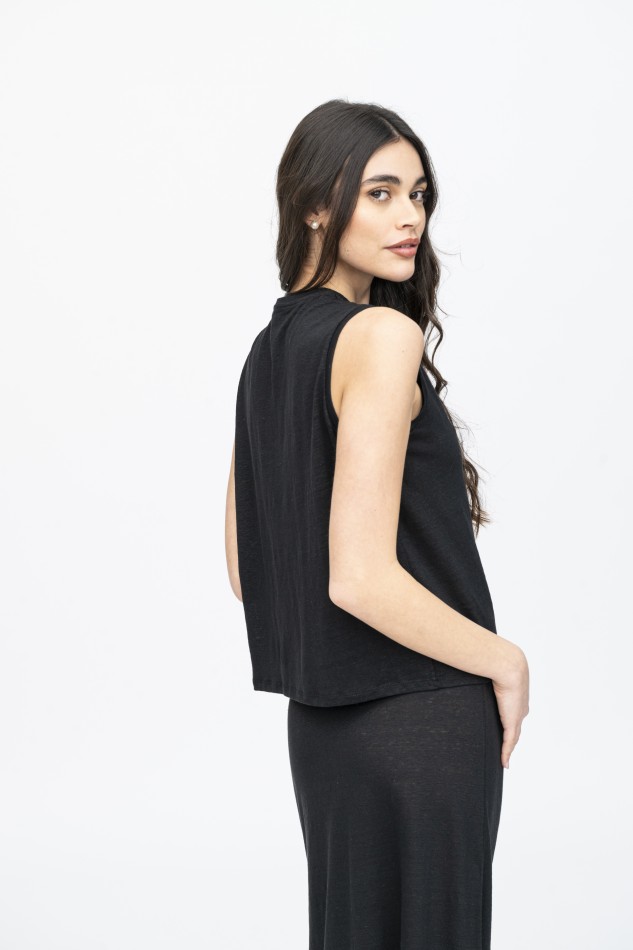 Majestic Filatures | Gilet in lino 2