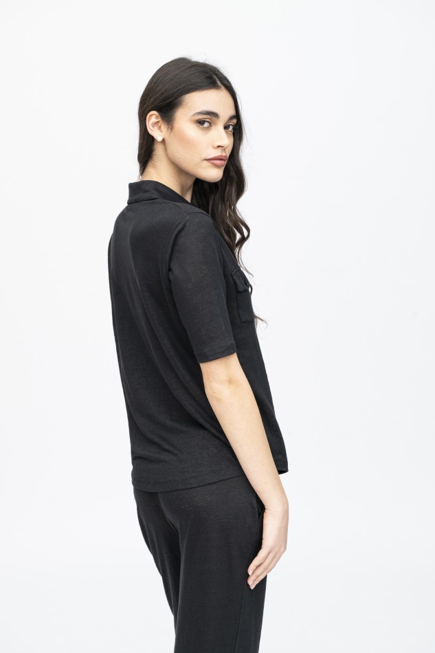 Majestic Filatures | Camicia in lino maniche al gomito 2