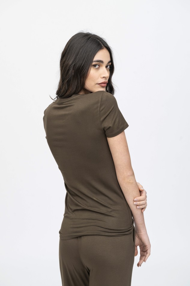 Majestic Filatures | T-shirt slim in viscosa 2