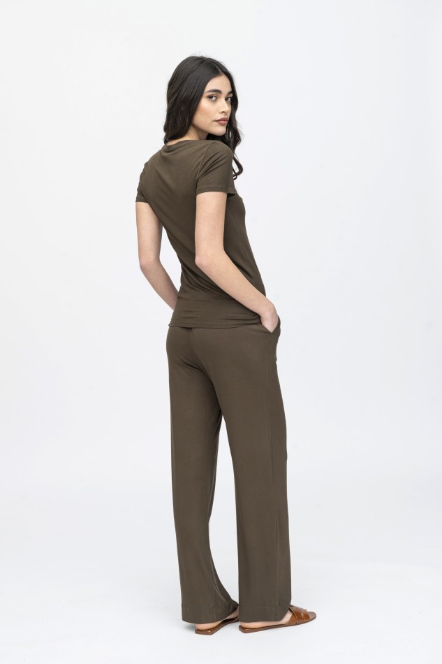 Majestic Filatures | Pantalone con fondo ampio e pinces 2