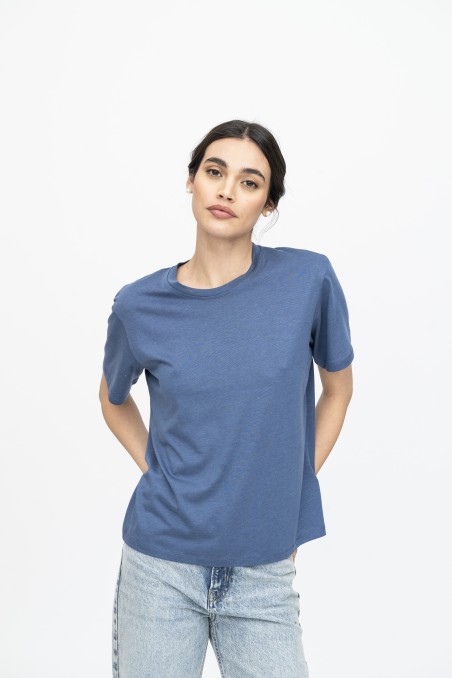 T-shirt over a maniche corte in Lyocell | Majestic Filatures