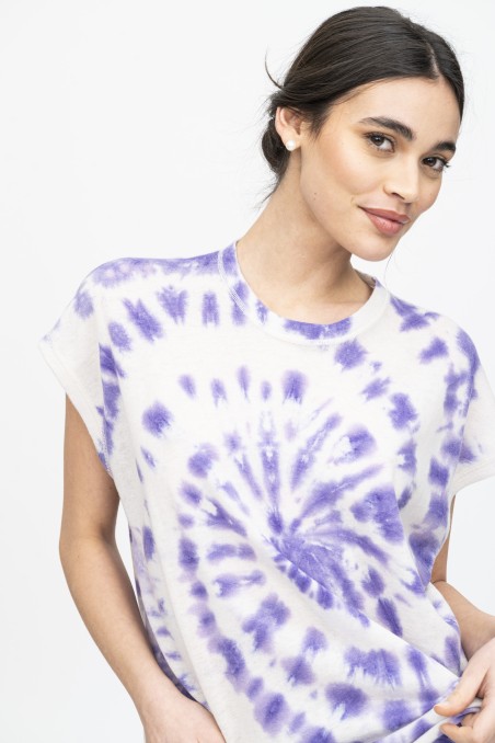Majestic Filatures |T-shirt manica corta Tie Dye