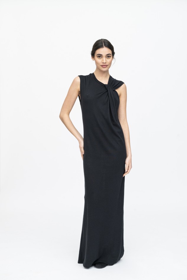 Majestic Filatures | Abito lungo in lino e cotone