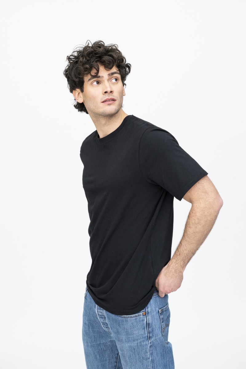 Majestic Filatures | T-Shirt girocollo over in cotone elasticizzato