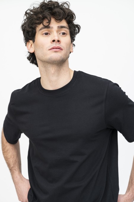 Majestic Filatures | T-Shirt girocollo over in cotone elasticizzato