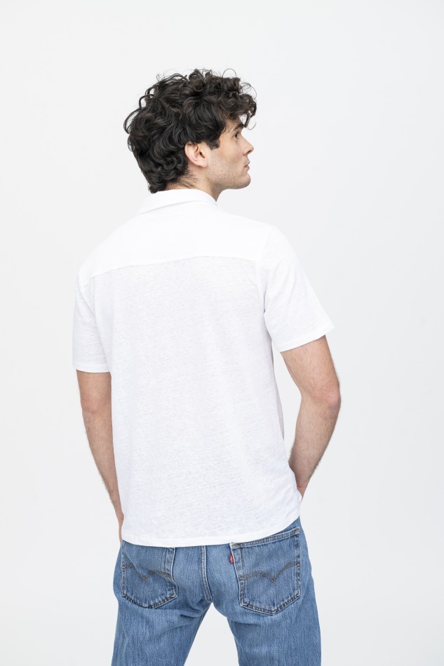 Majestic Filatures | Polo in lino a manica corta 2