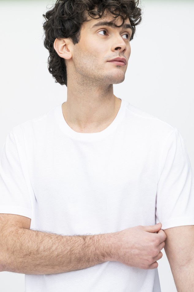 T-shirt girocollo in Cotone Silk Touch essenziale 2