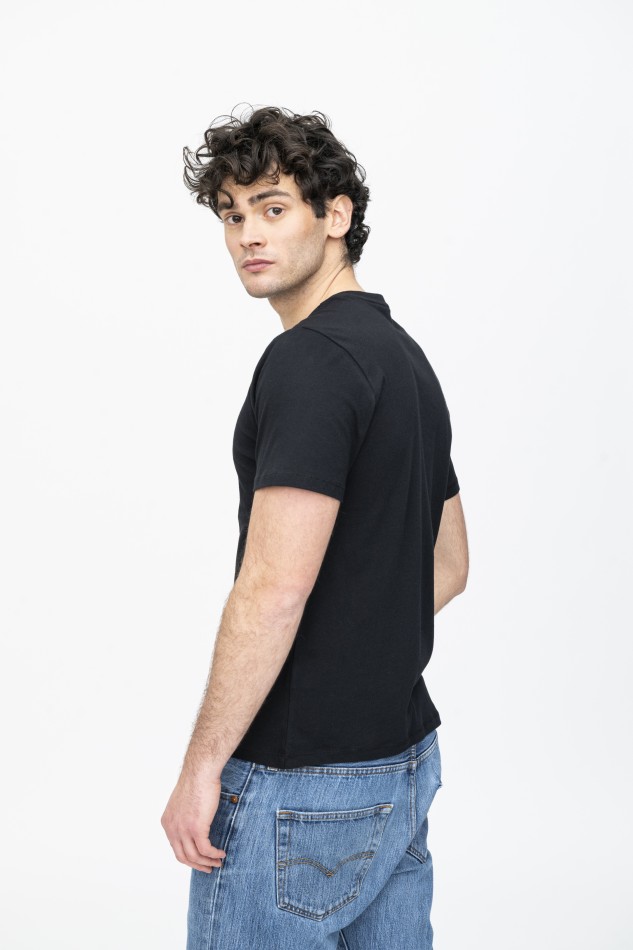 T-shirt girocollo in Cotone Silk Touch essenziale 2