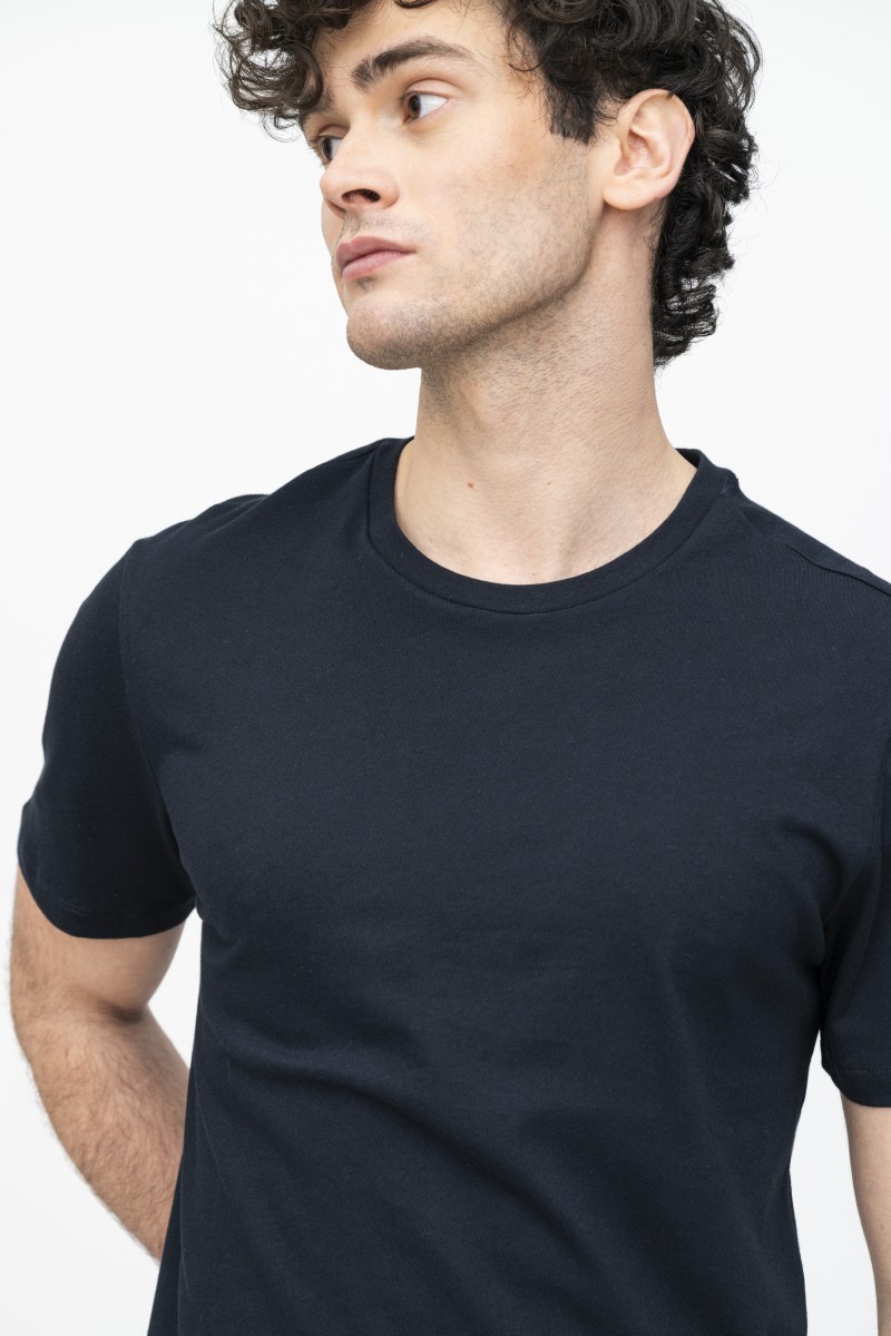 T-shirt girocollo in Cotone Silk Touch essenziale