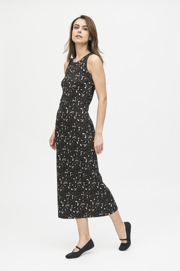 Majestic Filatures | Abito in fantasia animalier 2