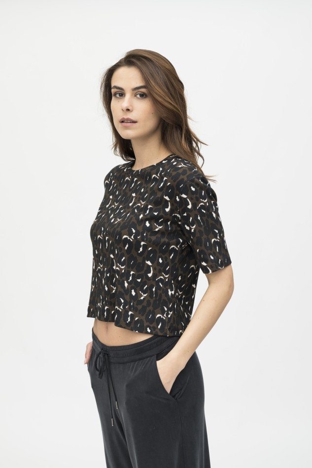 Majestic Filatures | T-shirt in fantasia animalier 2